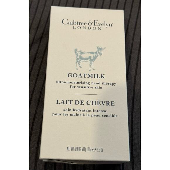NEW Crabtree & Evelyn Goatmilk Moisturizing Hand Therapy Cream 3.5 oz - Picture 1 of 5